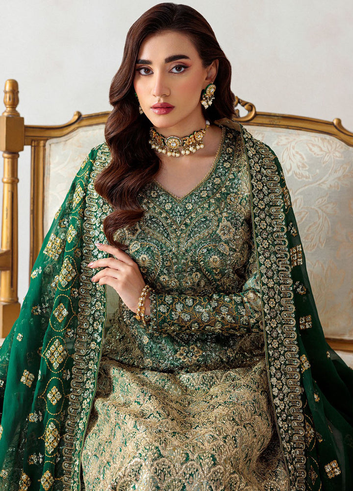 Aik Atelier Embroidered Jamawar Suits Unstitched 3 Piece AIK25UF D-01 - Formals Collection