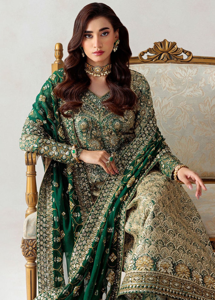 Aik Atelier Embroidered Jamawar Suits Unstitched 3 Piece AIK25UF D-01 - Formals Collection