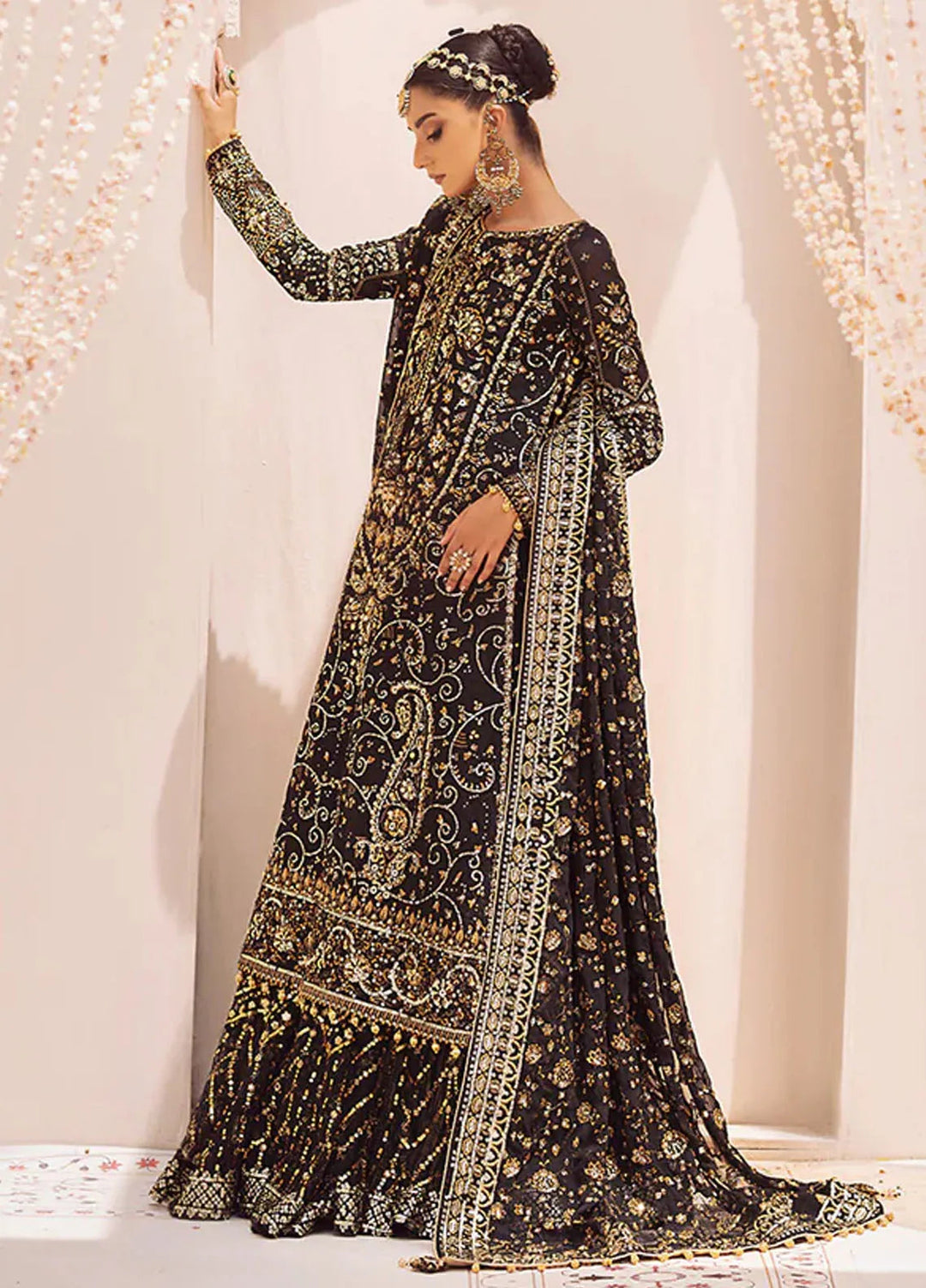 AIK Atelier Embroidered Khaadi Net Suits Unstitched 3 Piece AIK24WF2 Look 07 - Wedding Collection