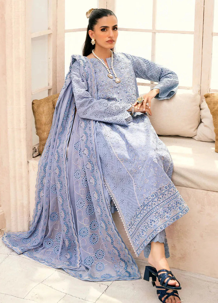 Aik Atelier Embroidered Lawn Suit Unstitched 3 Piece AIK24E LOOK 01 A - Summer Collection
