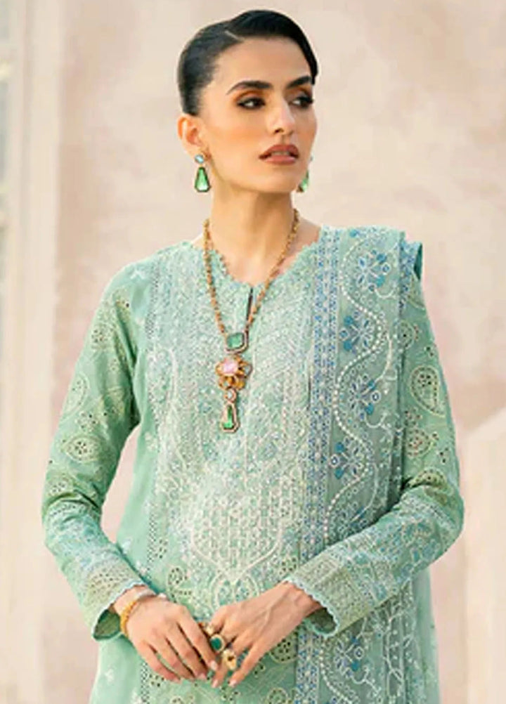 Aik Atelier Embroidered Lawn Suit Unstitched 3 Piece AIK24E LOOK 02 B - Summer Collection
