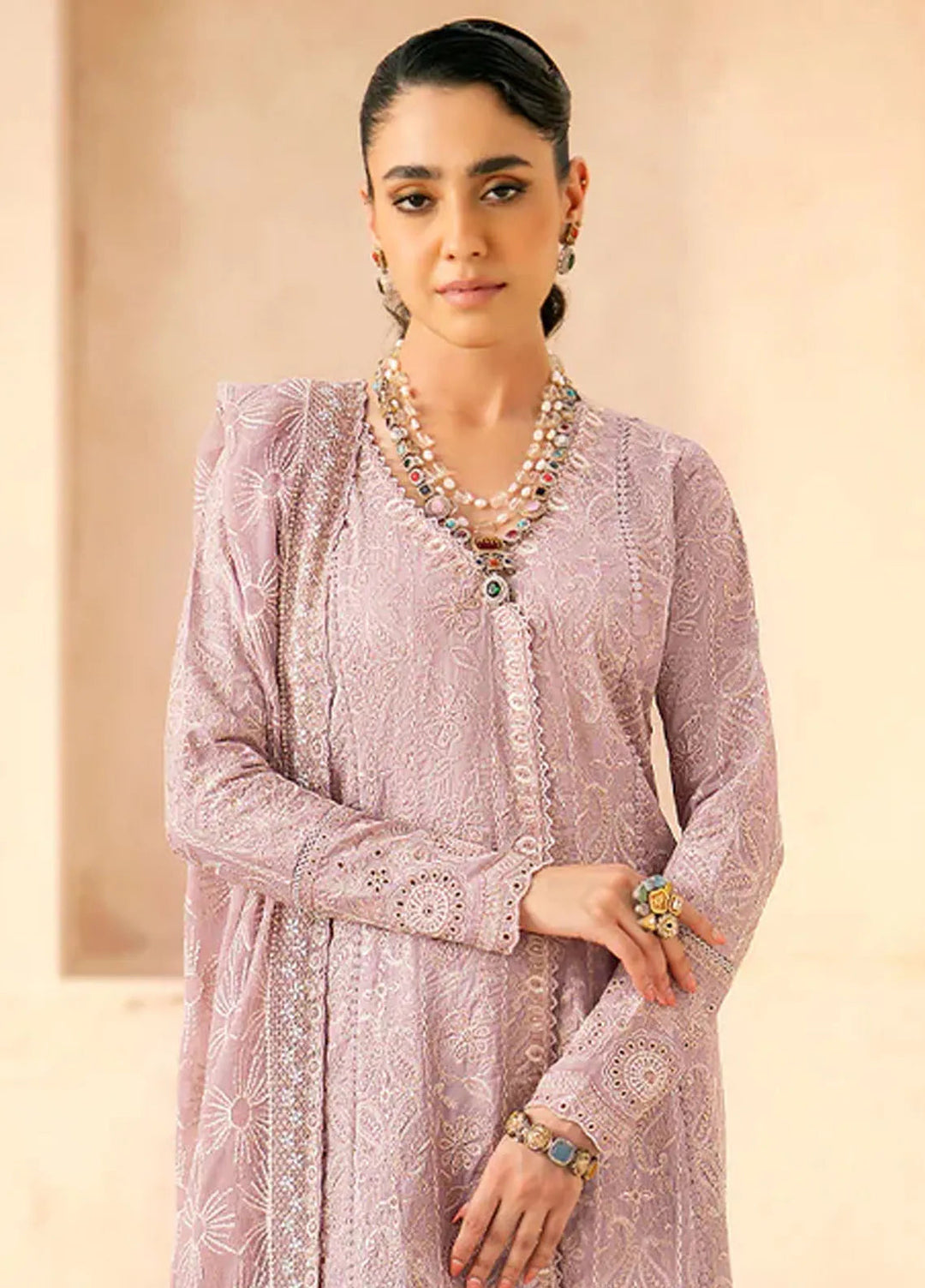 Aik Atelier Embroidered Lawn Suit Unstitched 3 Piece AIK24E LOOK 03 B - Summer Collection