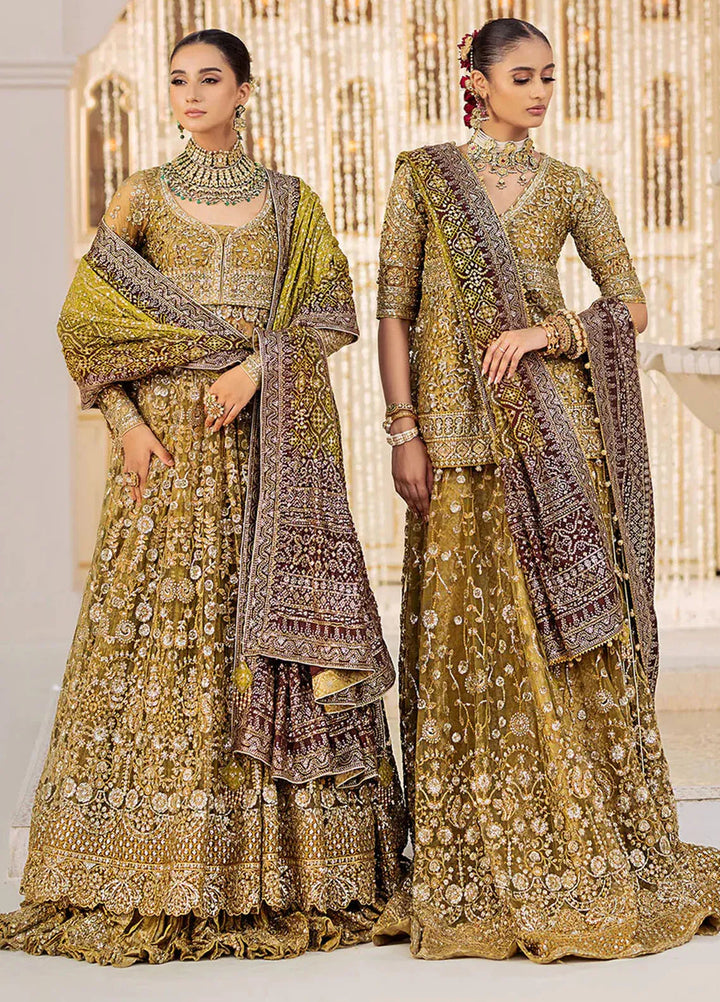 AIK Atelier Embroidered Net Suits Unstitched 3 Piece AIK24WF2 Look 04 - Wedding Collection