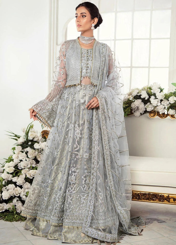 AIK Atelier Embroidered Net Unstitched Suits 3 Piece AIK22WF Look-07 - Luxury Collection