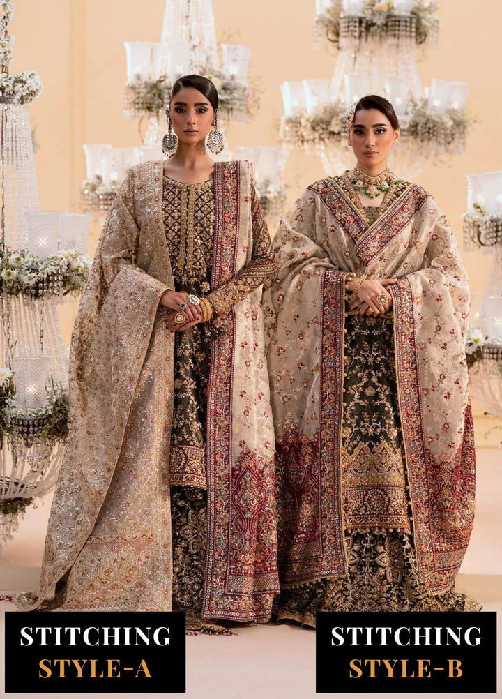 Aik Atelier Embroidered Organza Suit Unstitched 3 Piece AIK25WF Look-04 - Formals Collection