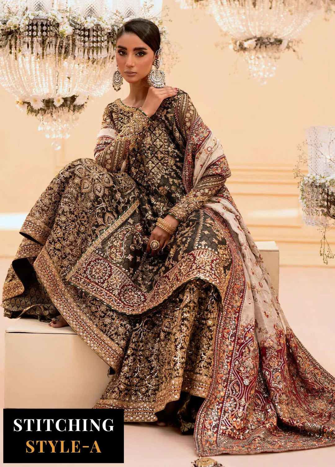 Aik Atelier Embroidered Organza Suit Unstitched 3 Piece AIK25WF Look-04 - Formals Collection