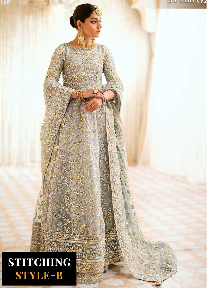 AIK Atelier Embroidered Organza Suits Unstitched 3 Piece AIK24WF Look 03 - Wedding Collection