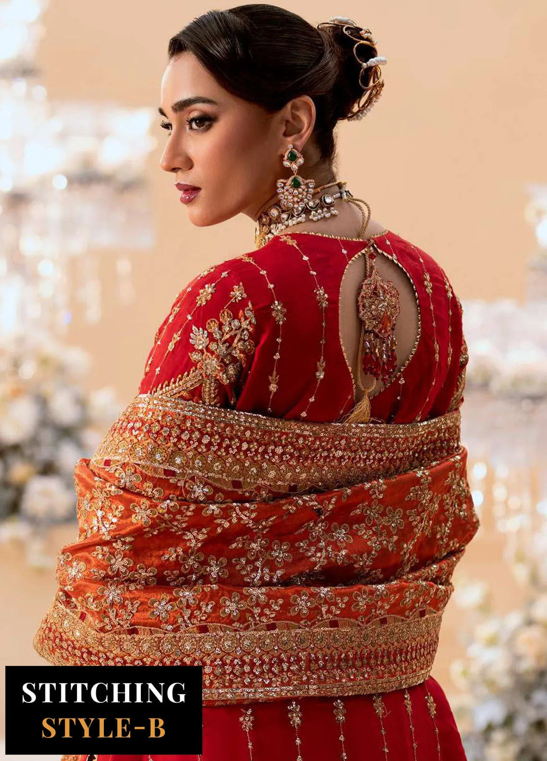 Aik Atelier Embroidered Silk Suit Unstitched 3 Piece AIK25WF Look-01 - Formals Collection