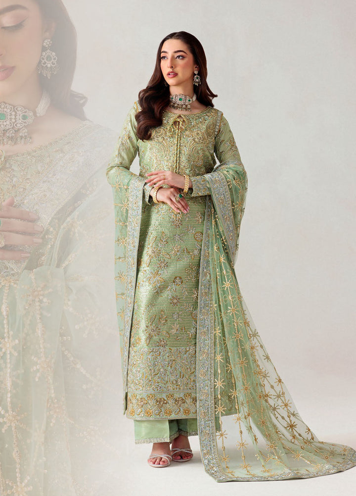 Aik Atelier Embroidered Tissue Suits Unstitched 3 Piece AIK25UF D-04 - Formals Collection