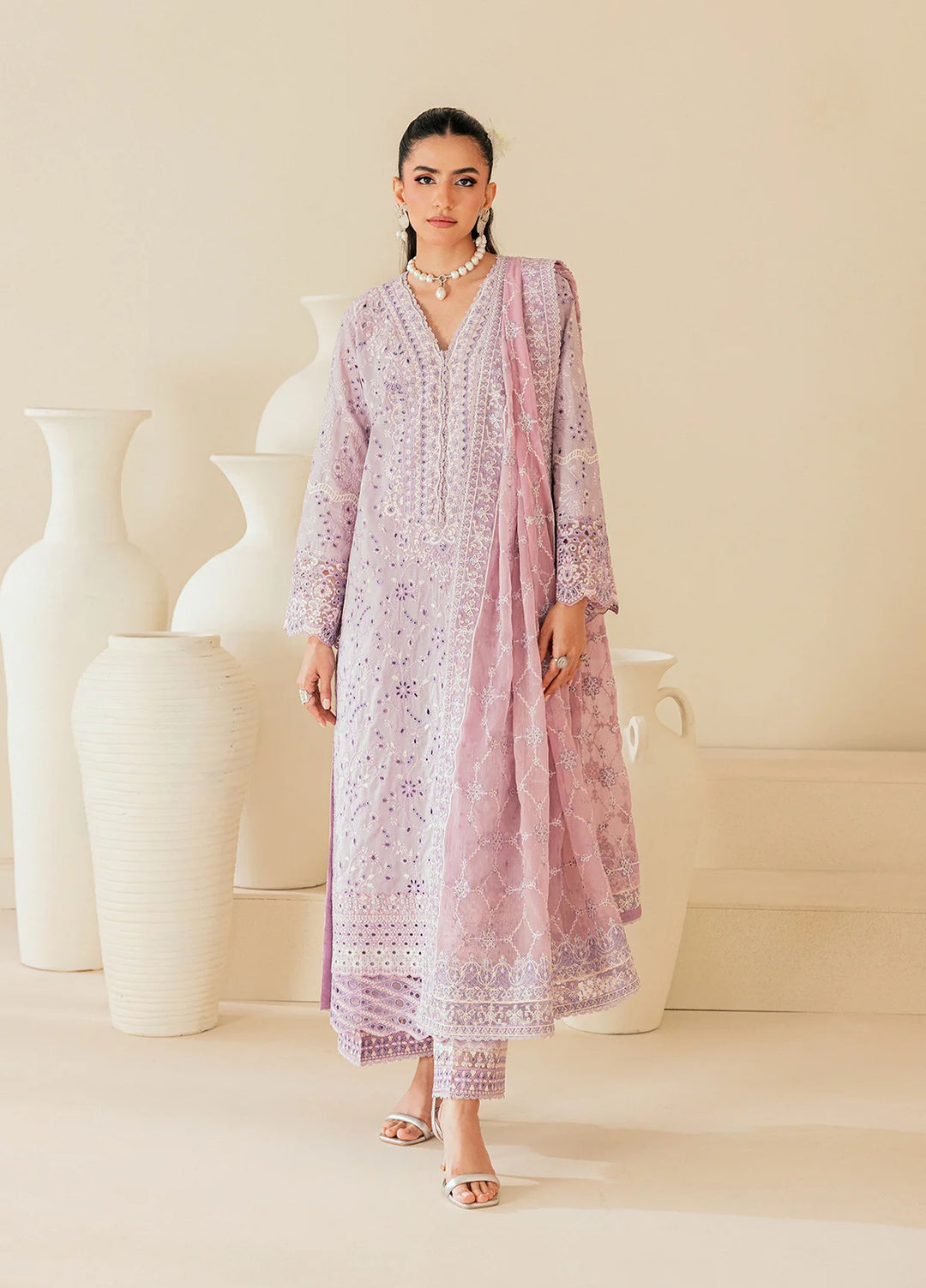 Aik Atelier Unstitched Embroidered Lawn 3 Piece Suit AIK26ULF B2601A - Festive Collection