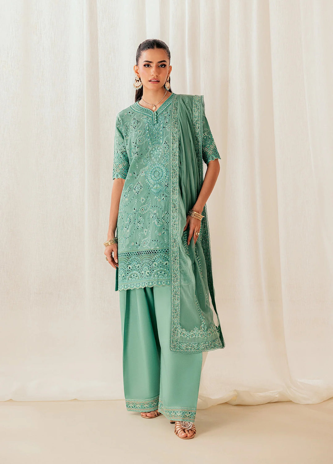 Aik Atelier Unstitched Embroidered Lawn 3 Piece Suit AIK26ULF B2603A - Festive Collection