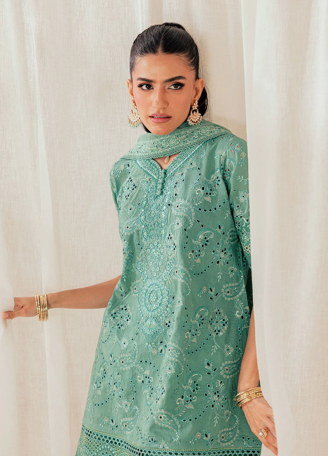 Aik Atelier Unstitched Embroidered Lawn 3 Piece Suit AIK26ULF B2603A - Festive Collection