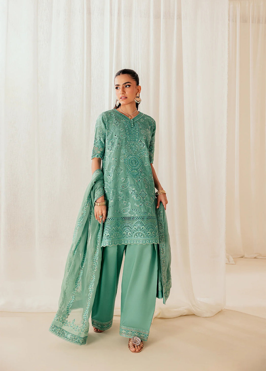 Aik Atelier Unstitched Embroidered Lawn 3 Piece Suit AIK26ULF B2603A - Festive Collection