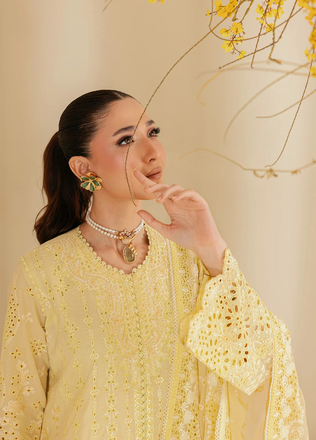 Aik Atelier Unstitched Embroidered Lawn 3 Piece Suit AIK26ULF B2604A - Festive Collection