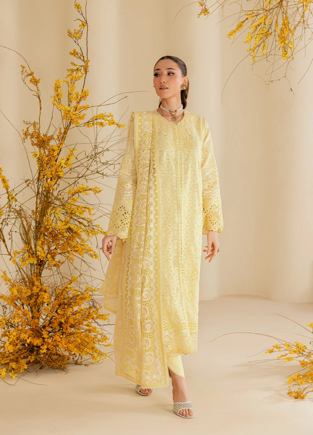 Aik Atelier Unstitched Embroidered Lawn 3 Piece Suit AIK26ULF B2604A - Festive Collection