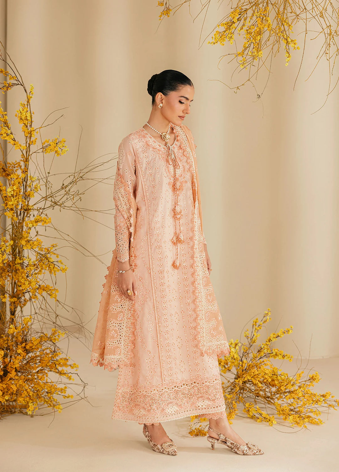 Aik Atelier Unstitched Embroidered Lawn 3 Piece Suit AIK26ULF B2604B - Festive Collection