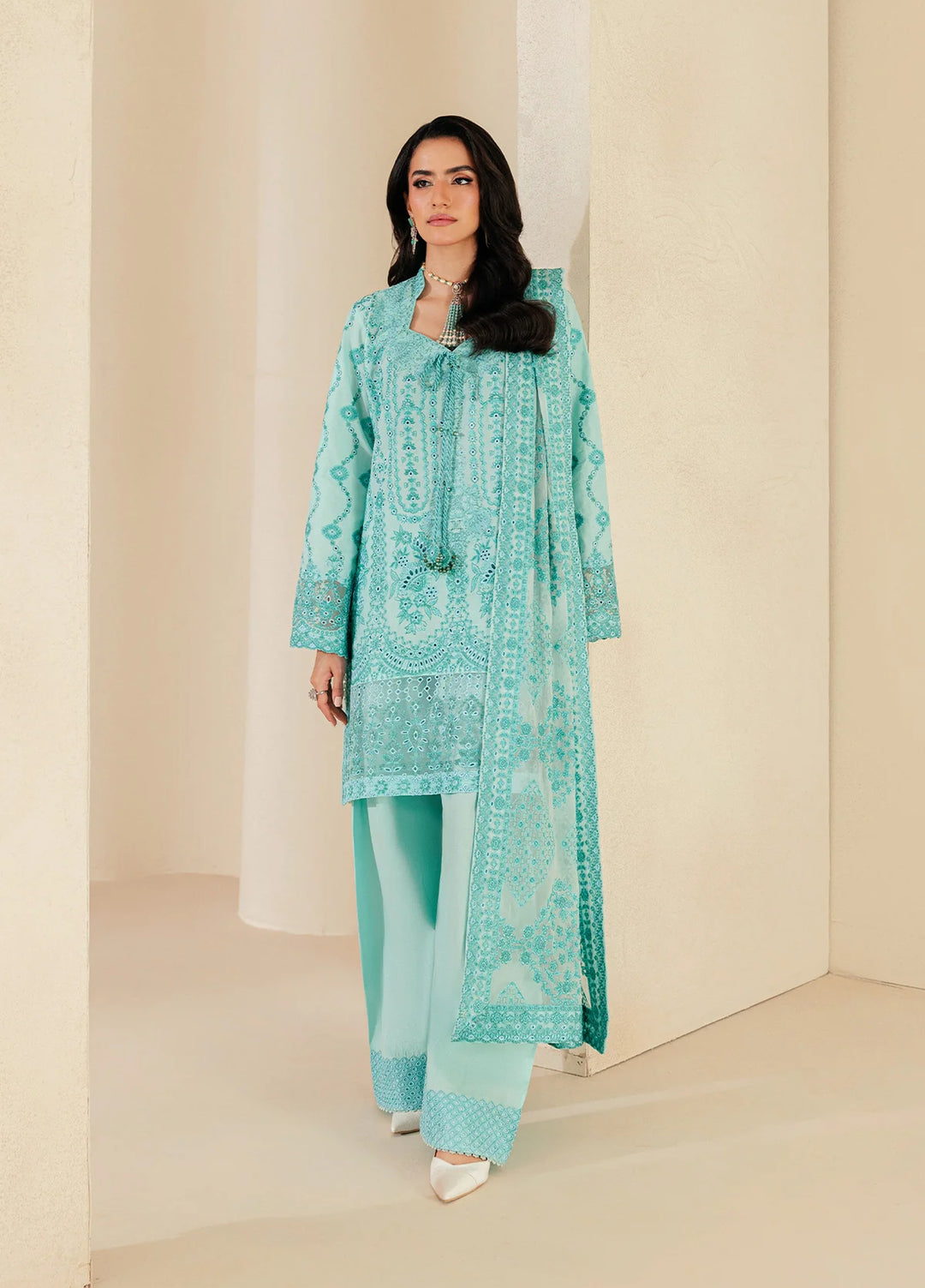 Aik Atelier Unstitched Embroidered Lawn 3 Piece Suit AIK26ULF B2605A - Festive Collection