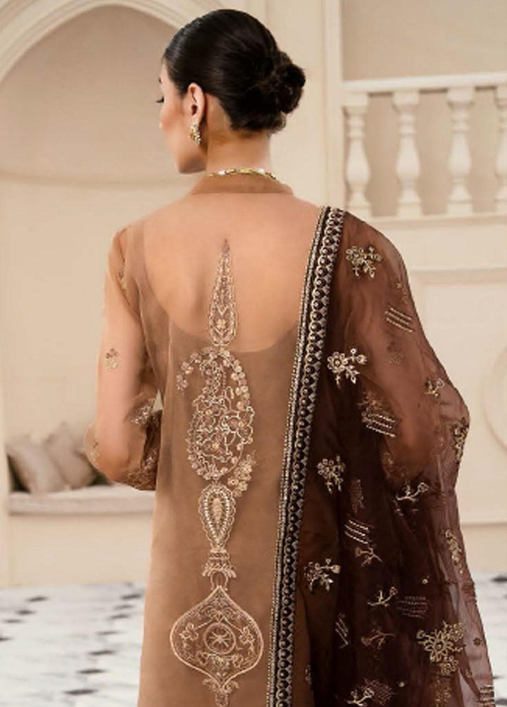 Lumiere By AIK Atelier Embroidered Organza Suits Unstitched 3 Piece AIK22L Look 04 - Luxury Collection