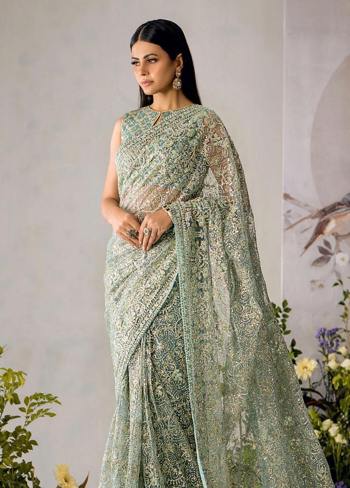 AIK Atelier Embroidered   Unstitched Saree AIK23TS Look-01 - Luxury Collection