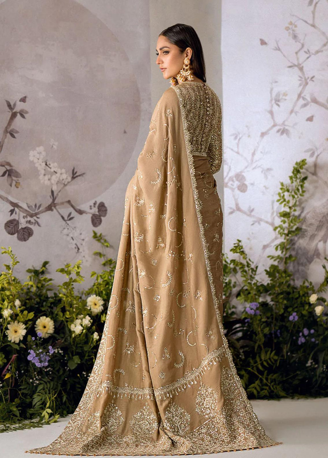 AIK Atelier Embroidered   Unstitched Saree AIK23TS Look-02 - Luxury Collection