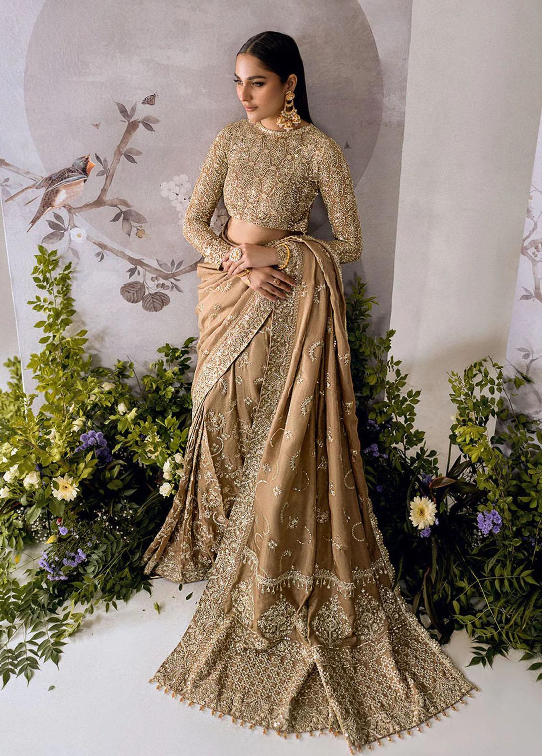 AIK Atelier Embroidered   Unstitched Saree AIK23TS Look-02 - Luxury Collection