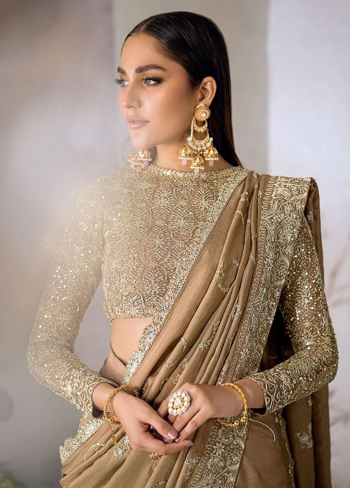 AIK Atelier Embroidered   Unstitched Saree AIK23TS Look-02 - Luxury Collection