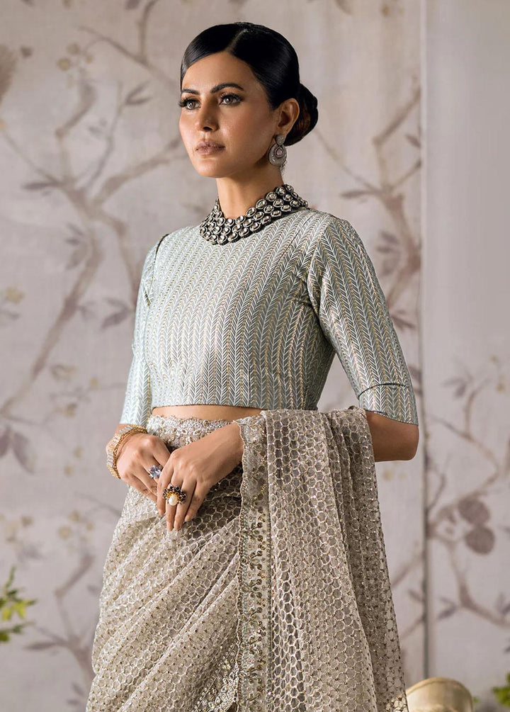 AIK Atelier Embroidered   Unstitched Saree AIK23TS Look-03 - Luxury Collection