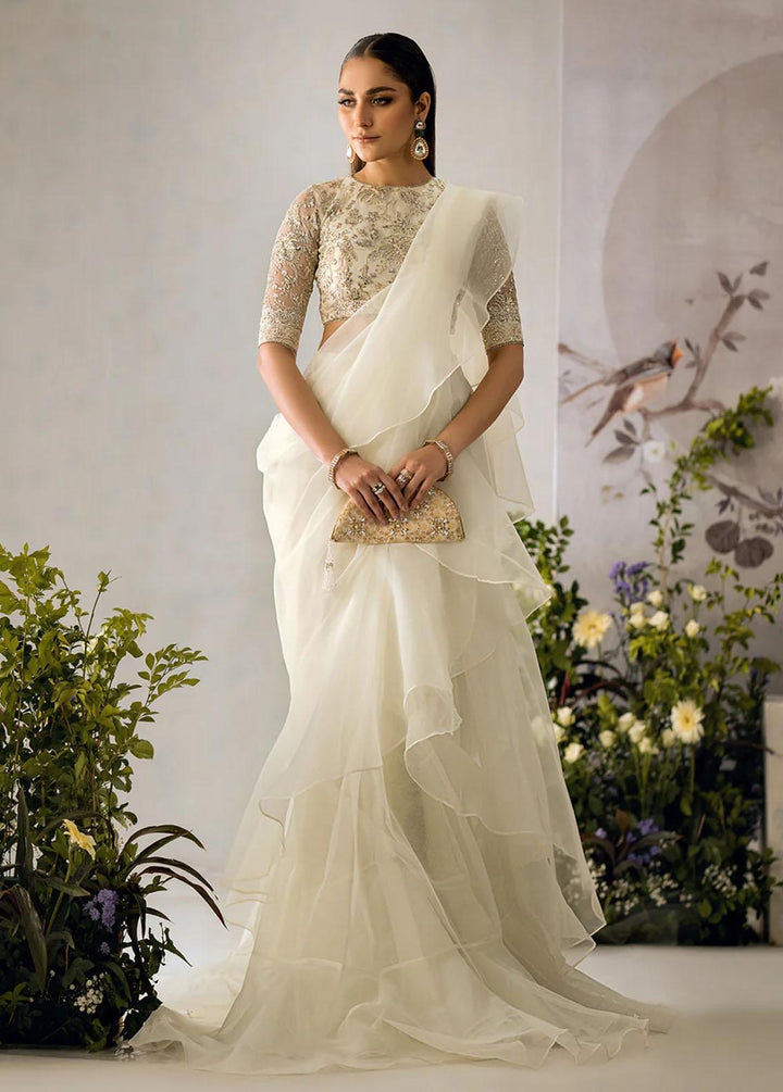 AIK Atelier Embroidered   Unstitched Saree AIK23TS Look-07 - Luxury Collection