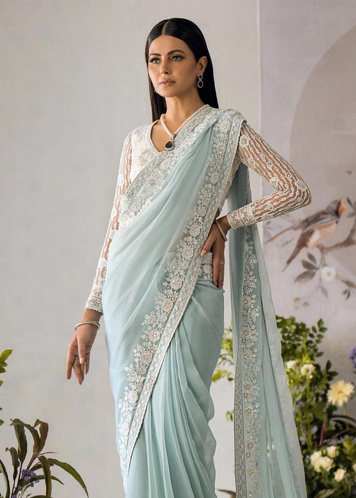 AIK Atelier Embroidered   Unstitched Saree AIK23TS Look-08 - Luxury Collection