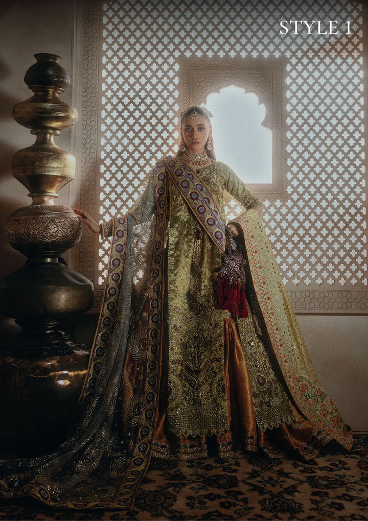 Aik Atelier Unstitched Embroidered Tissue 3 Piece Suit AIK26UAAW B2601 - Wedding Collection