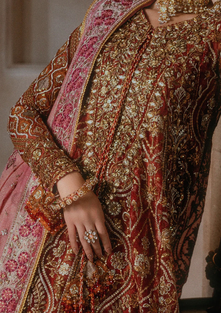 Aik Atelier Unstitched Embroidered Organza 3 Piece Suit AIK26UAAW B2603 - Wedding Collection