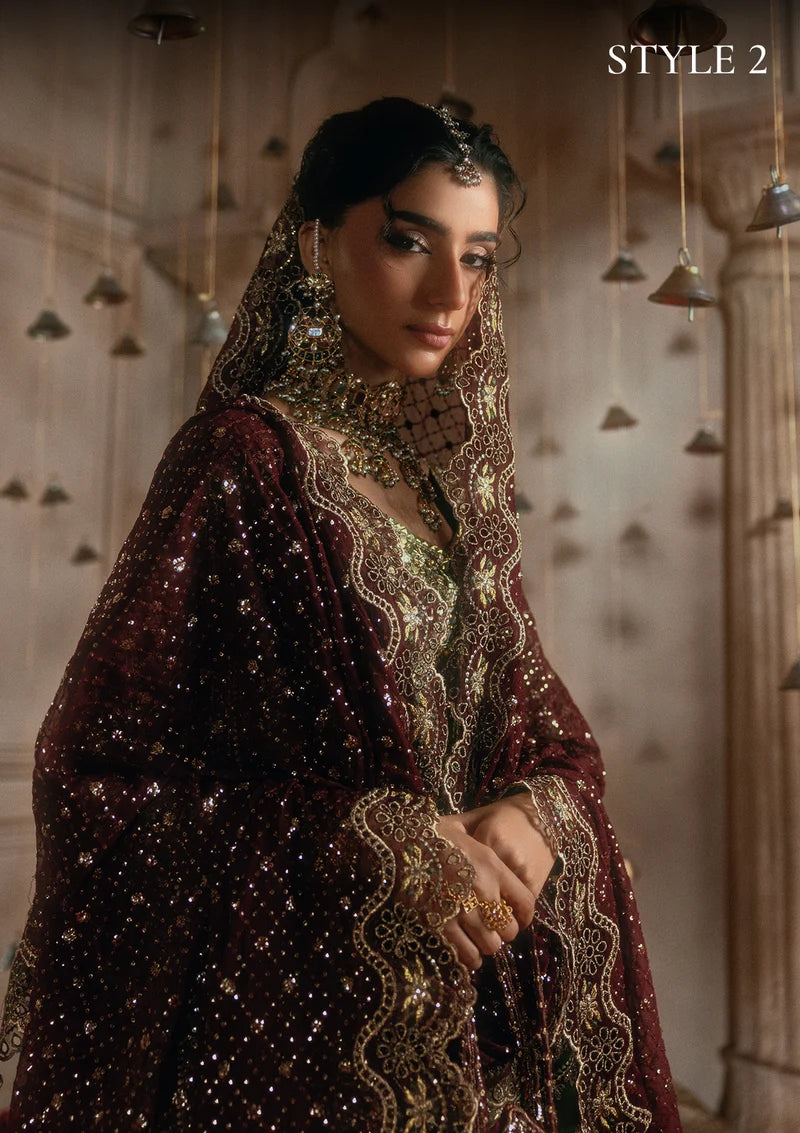 Aik Atelier Unstitched Embroidered Medium Silk 3 Piece Suit AIK26UAAW B2605 - Wedding Collection