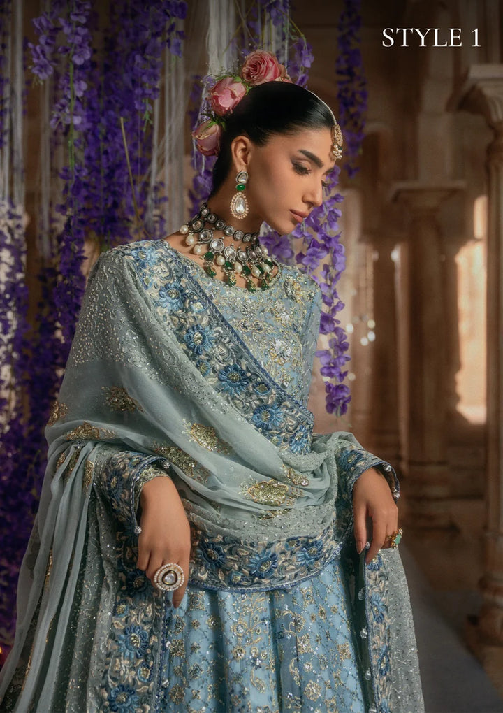 Aik Atelier Unstitched Embroidered Chiffon 3 Piece Suit AIK26UAAW B2608 - Wedding Collection
