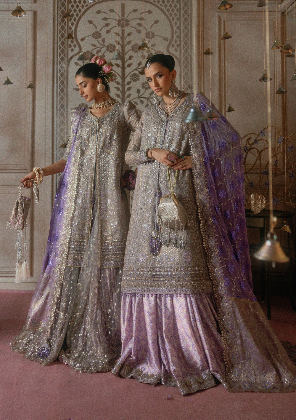Aik Atelier Unstitched Embroidered Khaadi Net 3 Piece Suit AIK26UAAW B2609 - Wedding Collection