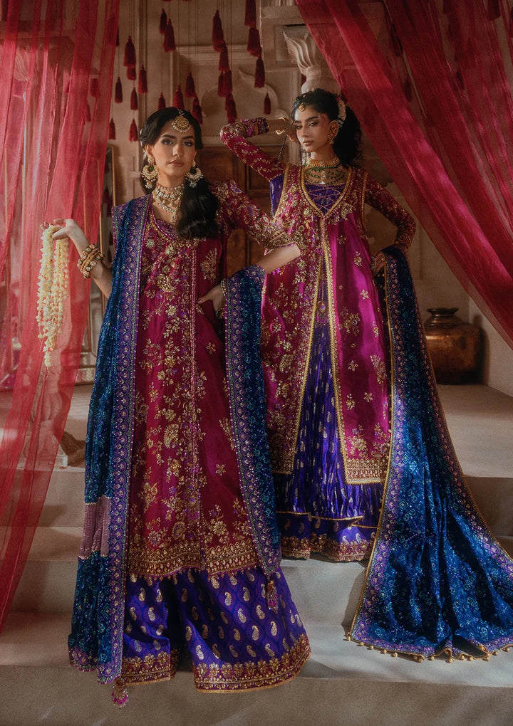 Aik Atelier Unstitched Embroidered Katan Silk 3 Piece Suit AIK26UAAW B2610 - Wedding Collection