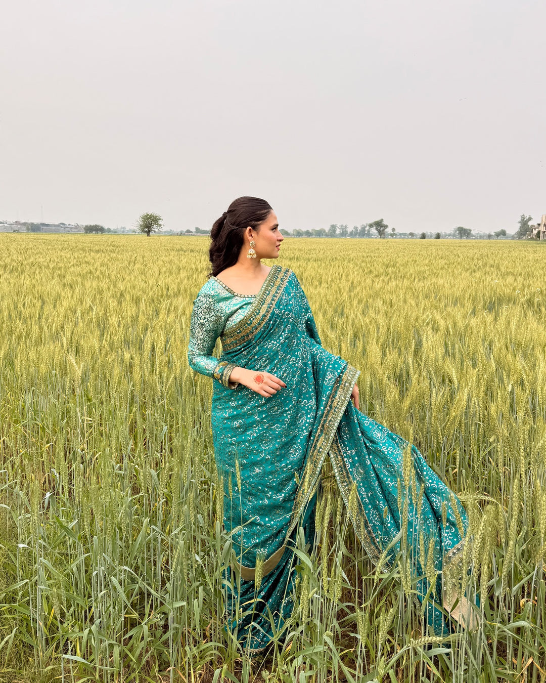 The Sari Edit by Aik Atelier Unstitched Silk Luxury Embroidered Saree AIK25SE Look-03 - Formals Collection
