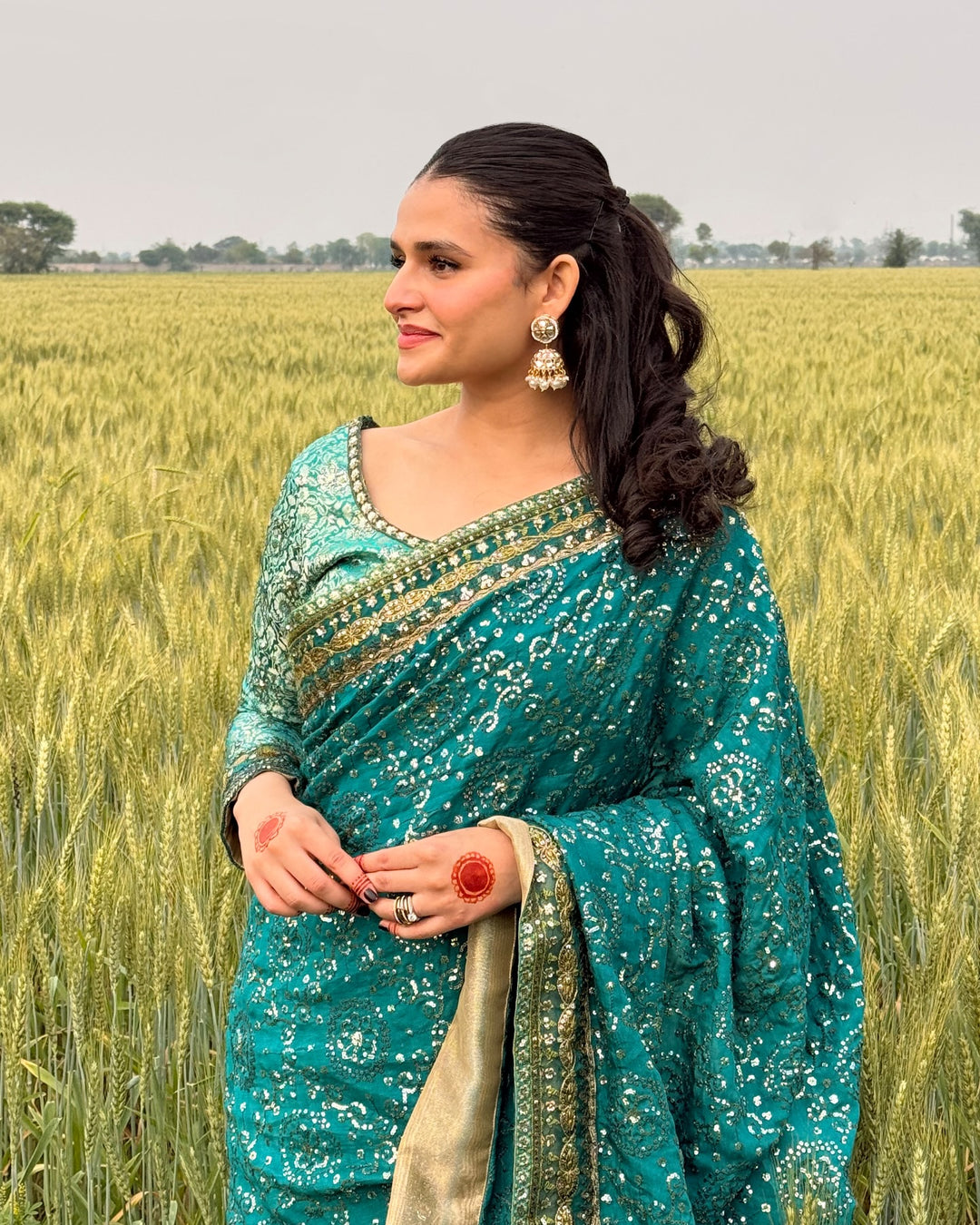 The Sari Edit by Aik Atelier Unstitched Silk Luxury Embroidered Saree AIK25SE Look-03 - Formals Collection