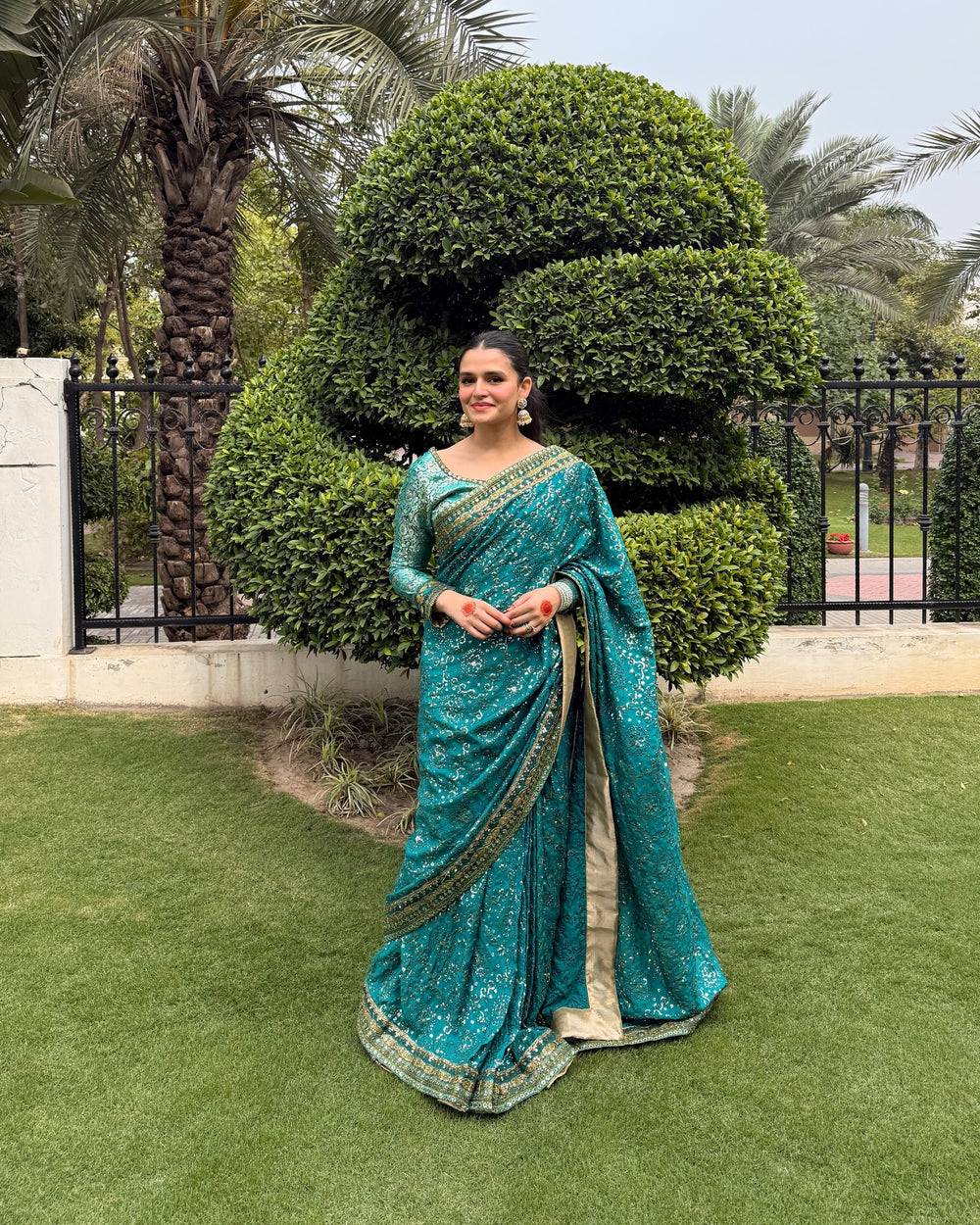 The Sari Edit by Aik Atelier Unstitched Silk Luxury Embroidered Saree AIK25SE Look-03 - Formals Collection