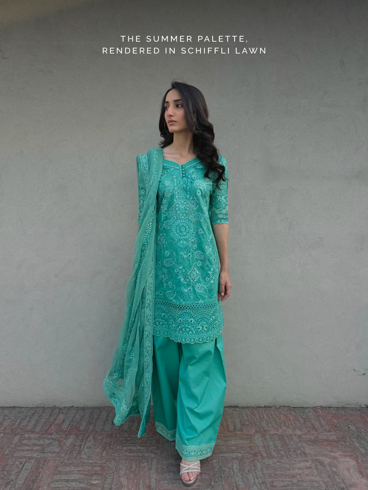 Aik Atelier Unstitched Embroidered Lawn 3 Piece Suit AIK26ULF B2603A - Festive Collection