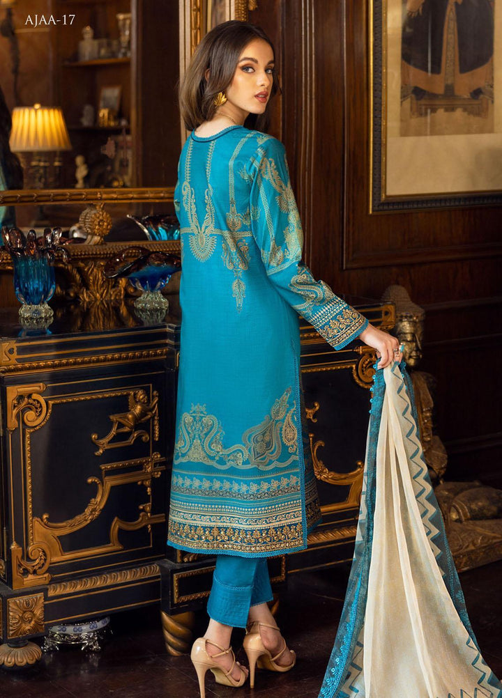 Aira by Asim Jofa Embroidered Lawn Suits Unstitched 3 Piece AJ22AR AJAA-17 - Summer Festive Collection