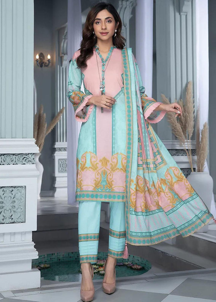 Aizal By Khas Embroidered Lawn Suits Unstitched 3 Piece KHS23AL KLA-1659 - Summer Collection