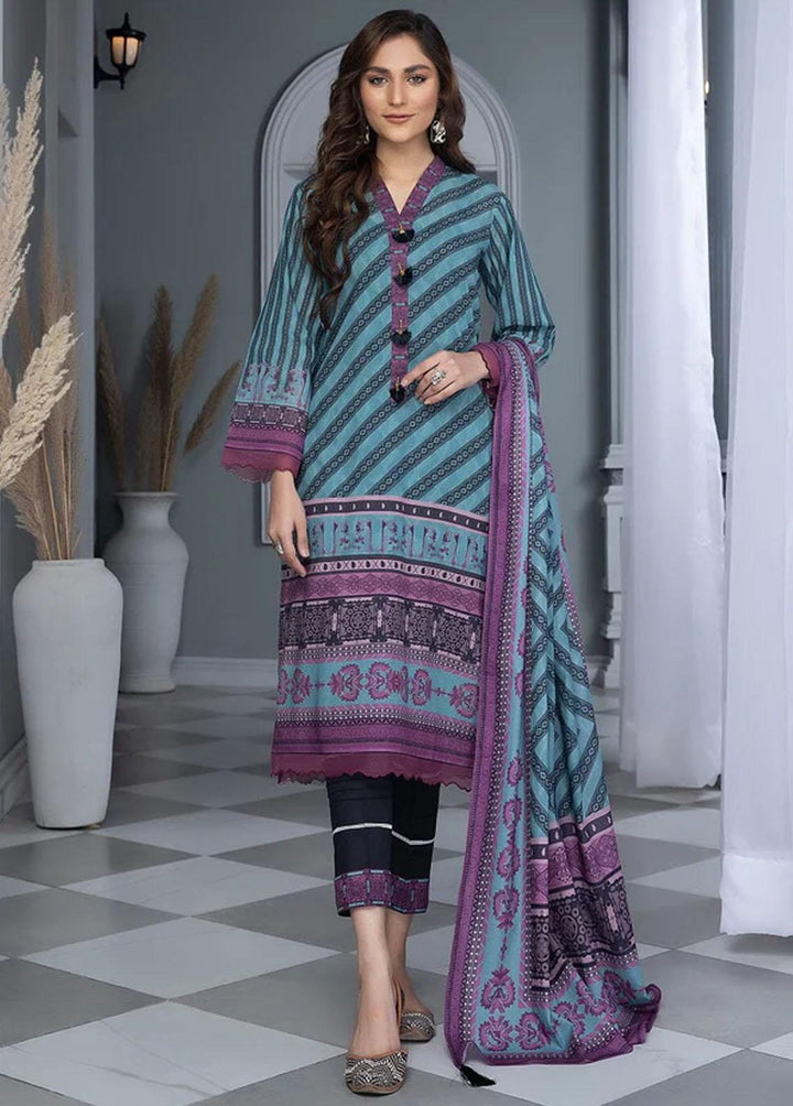 Aizal By Khas Printed Lawn Suits Unstitched 3 Piece KHS23AL KLA-1664 - Summer Collection