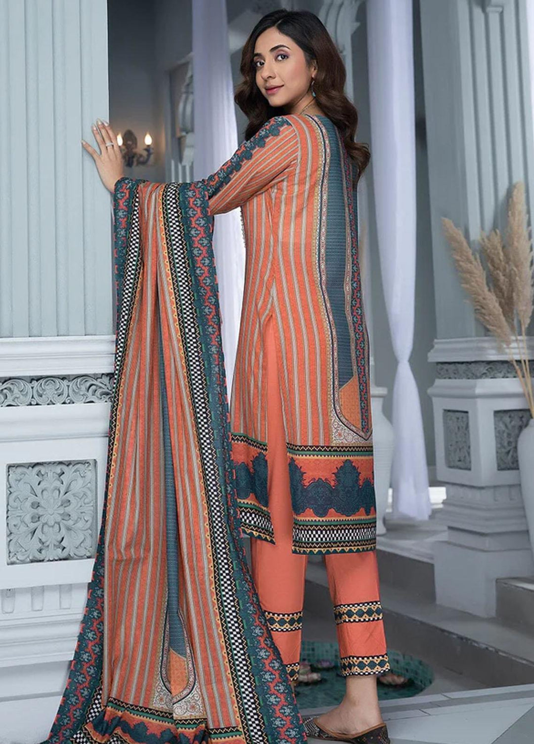 Aizal By Khas Printed Lawn Suits Unstitched 3 Piece KHS23AL KLA-1669 - Summer Collection