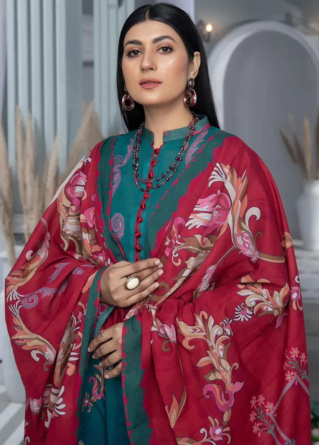 Aizal By Khas Printed Lawn Suits Unstitched 3 Piece KHS23AL KLA-1671 - Summer Collection