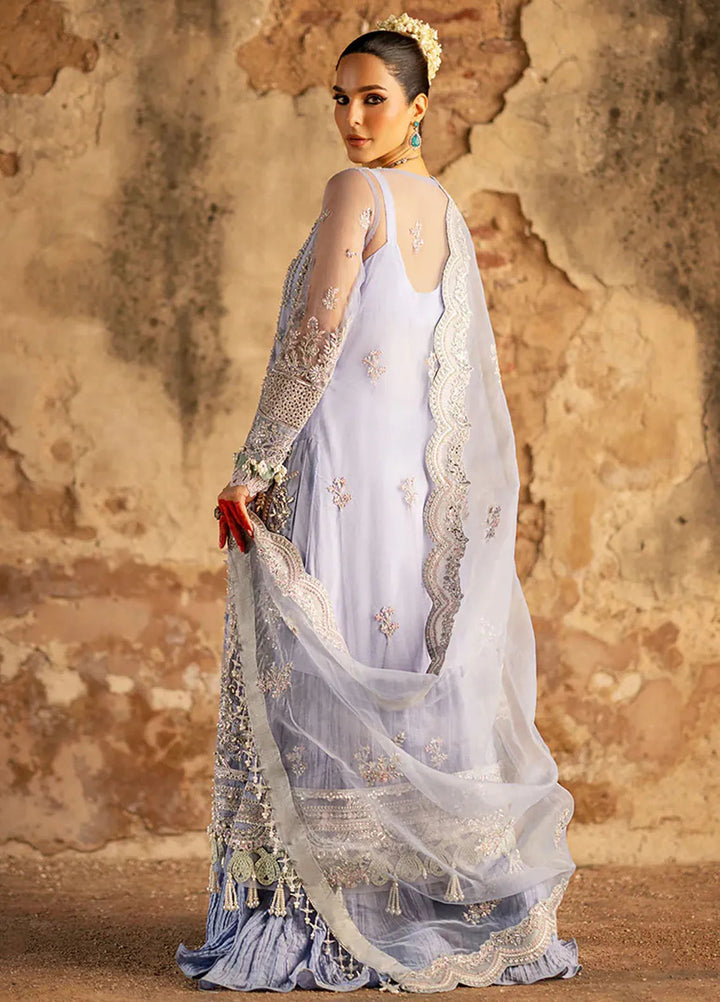 AJR Couture Embroidered Net Suit Unstitched 3 Piece AJR24LF AFF-03 Majesty - Luxury Collection