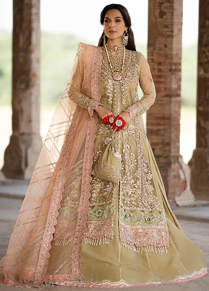 AJR Couture Embroidered Net Suit Unstitched 3 Piece AJR24LF AFF-06 Zyva - Luxury Collection