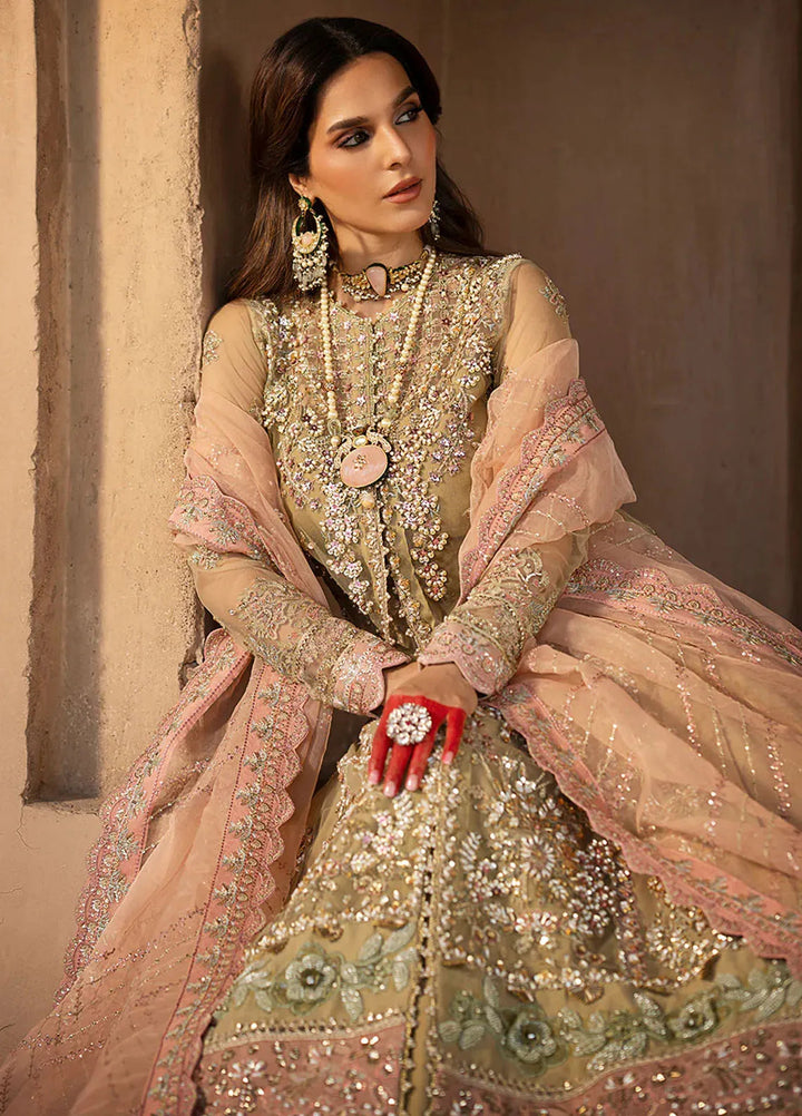 AJR Couture Embroidered Net Suit Unstitched 3 Piece AJR24LF AFF-06 Zyva - Luxury Collection