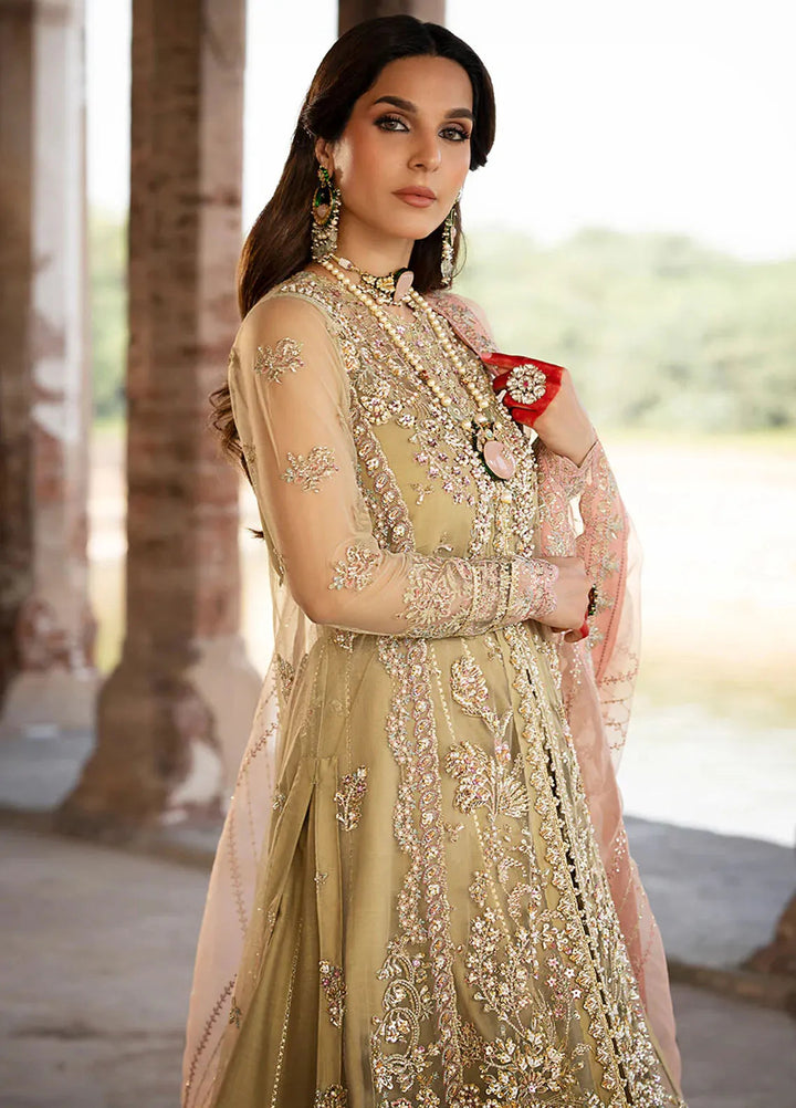 AJR Couture Embroidered Net Suit Unstitched 3 Piece AJR24LF AFF-06 Zyva - Luxury Collection