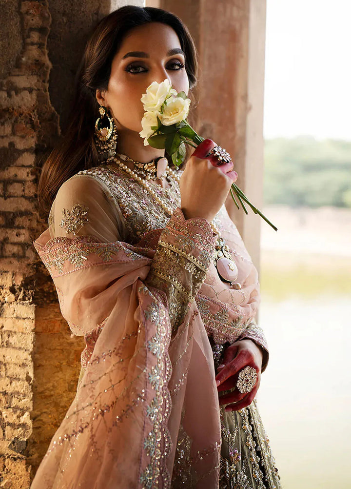 AJR Couture Embroidered Net Suit Unstitched 3 Piece AJR24LF AFF-06 Zyva - Luxury Collection