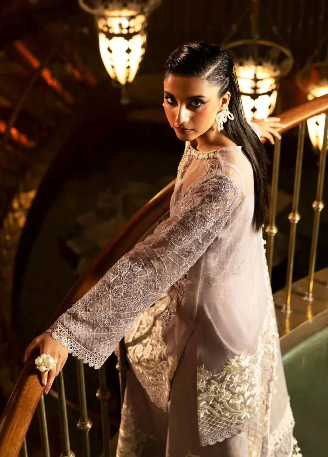AJR Couture Pret Embroidered 3 Piece Suit Rosalia